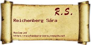 Reichenberg Sára névjegykártya