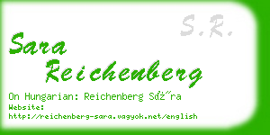 sara reichenberg business card